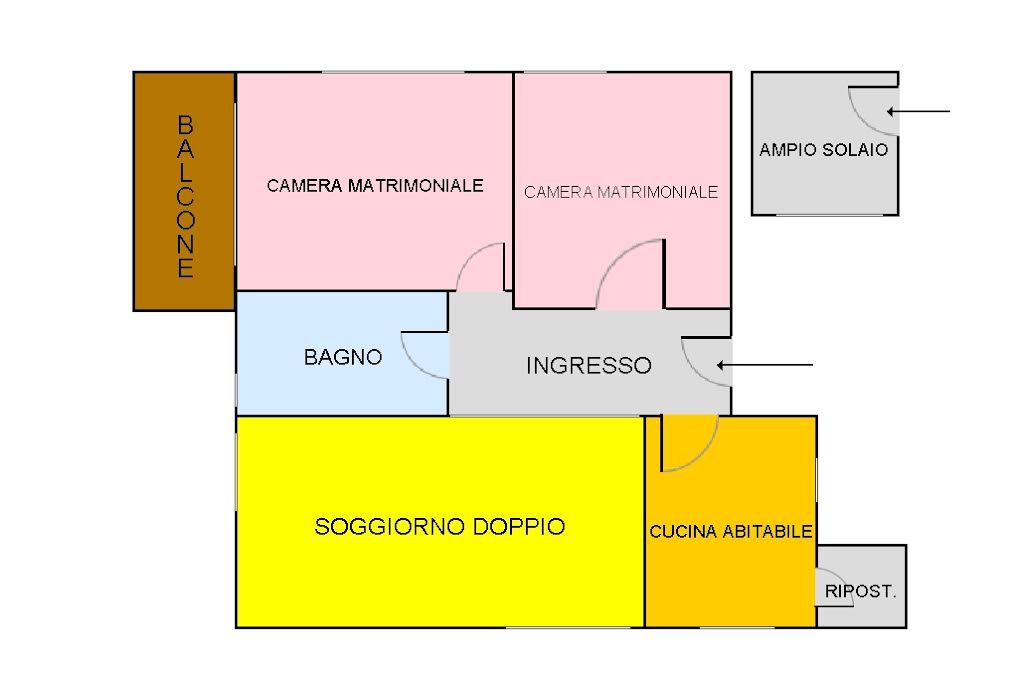 Trilocale ristrutturato in via magenta, Sesto San Giovanni