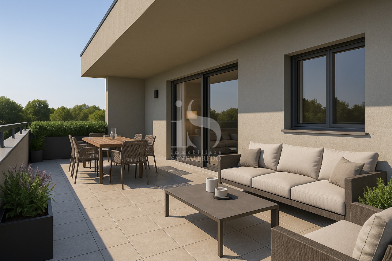 Trilocale con terrazzo in via pio x, Concorezzo