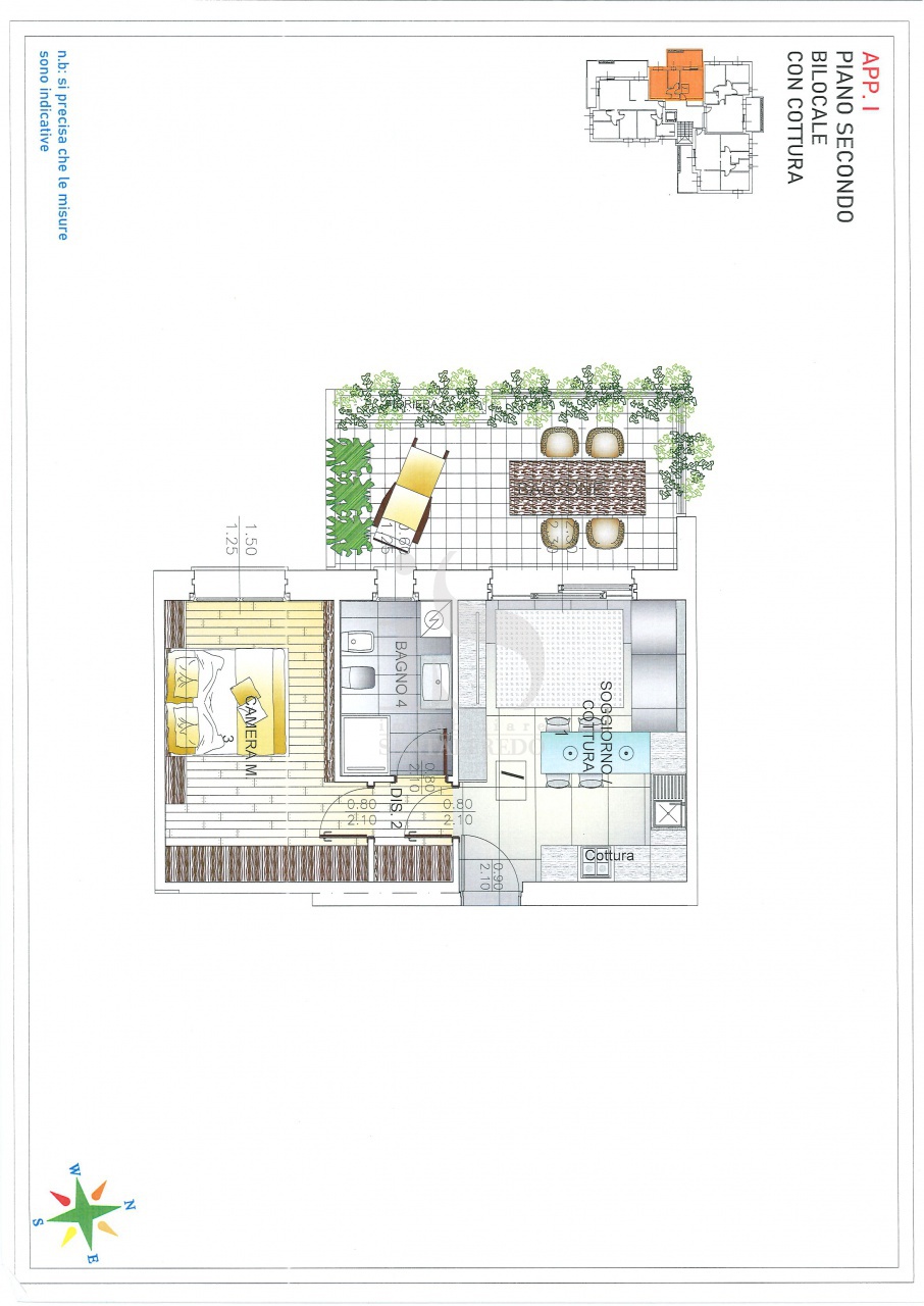Bilocale con terrazzo in via pio x, Concorezzo