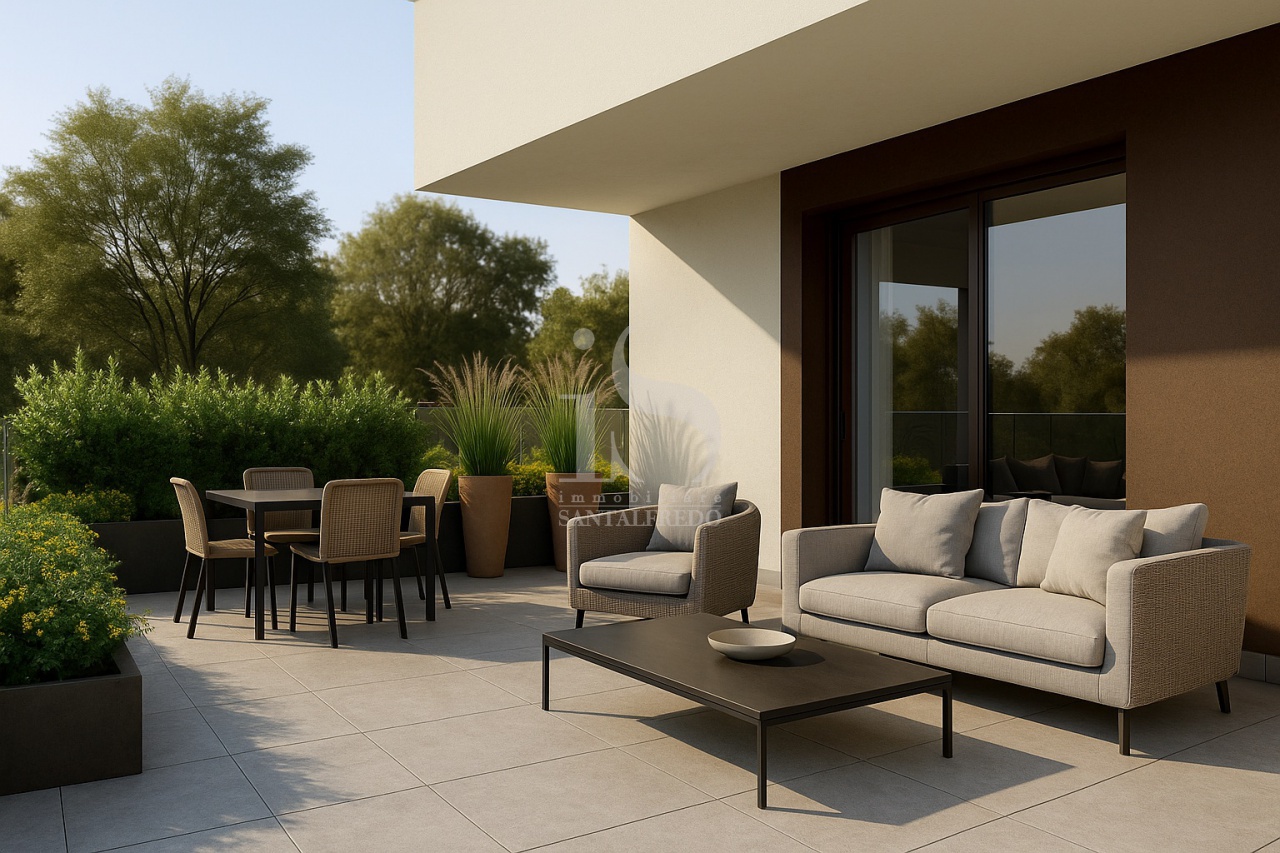 Bilocale con terrazzo in via pio x, Concorezzo