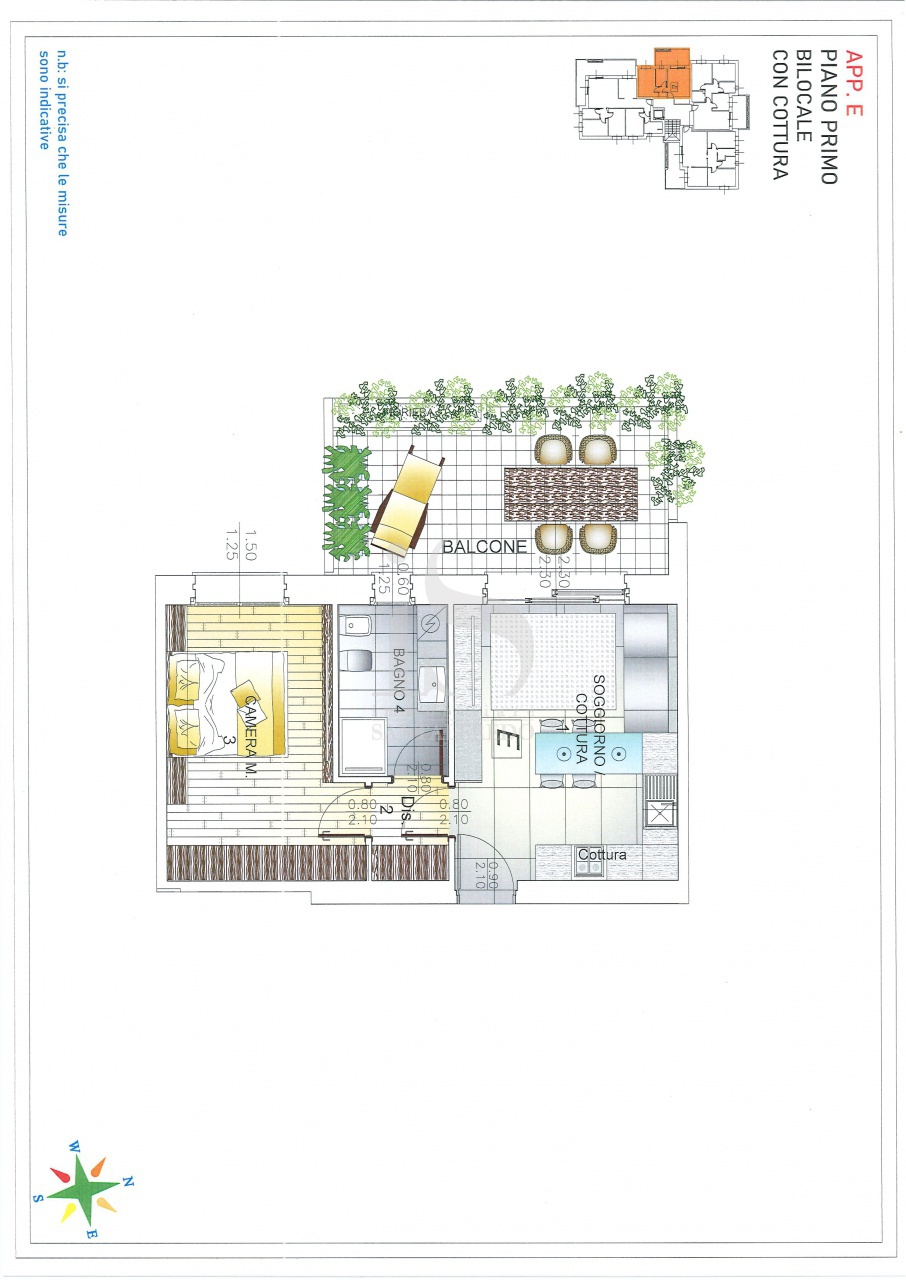 Bilocale con terrazzo in via pio x, Concorezzo