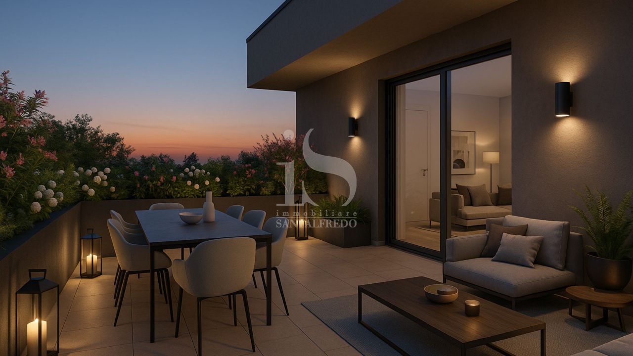 Trilocale con terrazzo in via pio x, Concorezzo