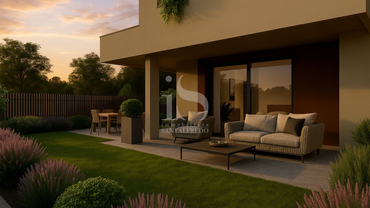 Trilocale con giardino in via pio x, Concorezzo