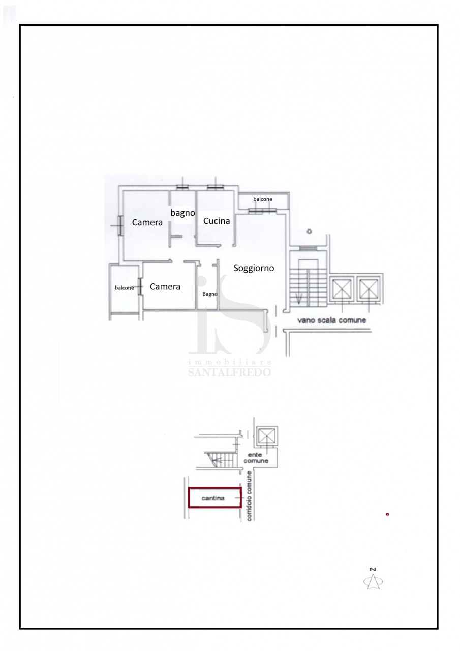 Trilocale con box in via de chirico, Monza