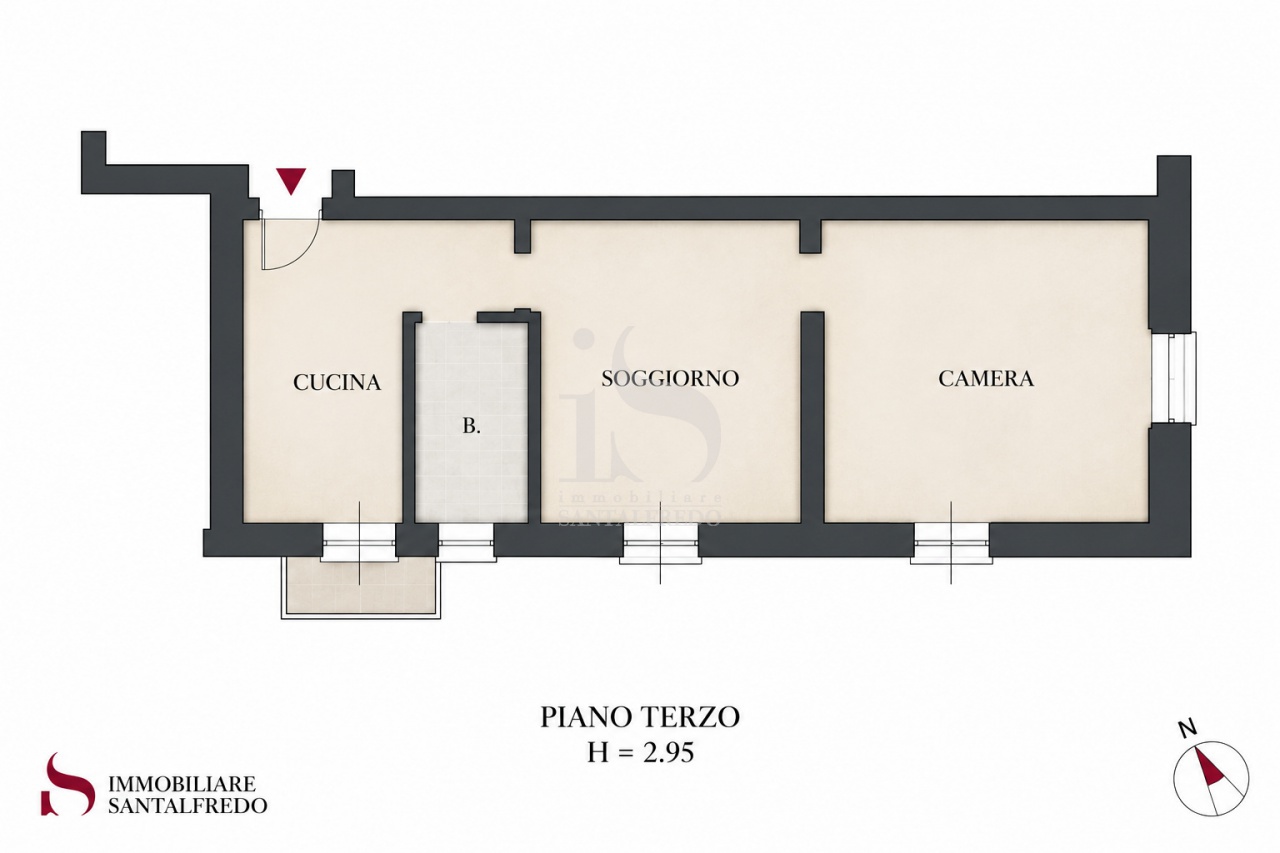 Bilocale in vendita in via alfonso la marmora, Lecco