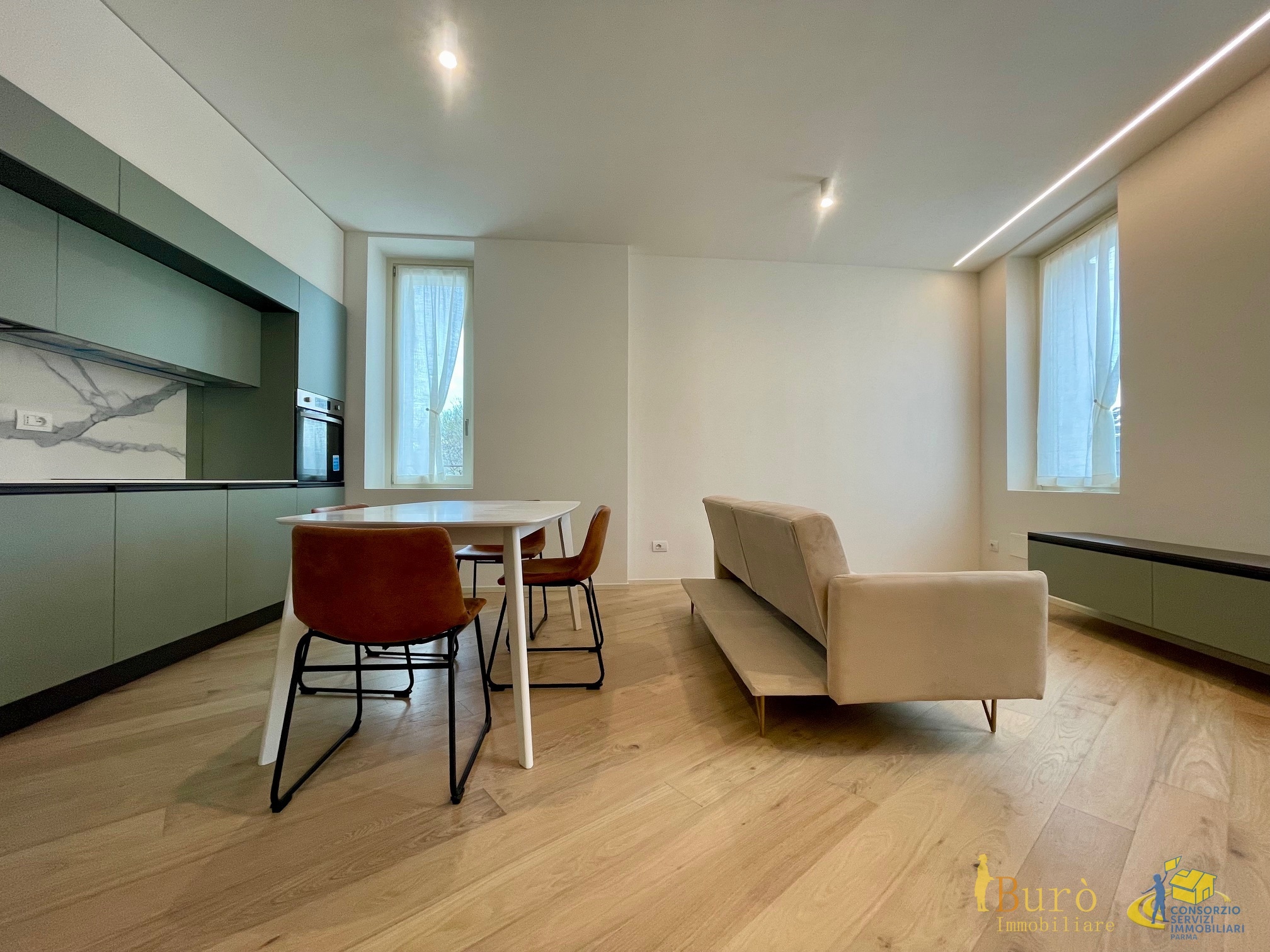 Trilocale con box in viale rustici, Parma