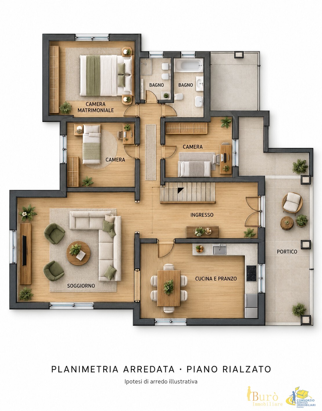 Villa con giardino in via provinciale, Sala Baganza