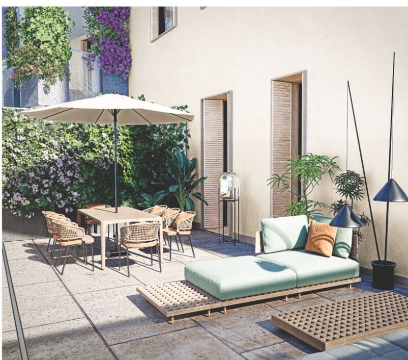 Bilocale con giardino a Laigueglia