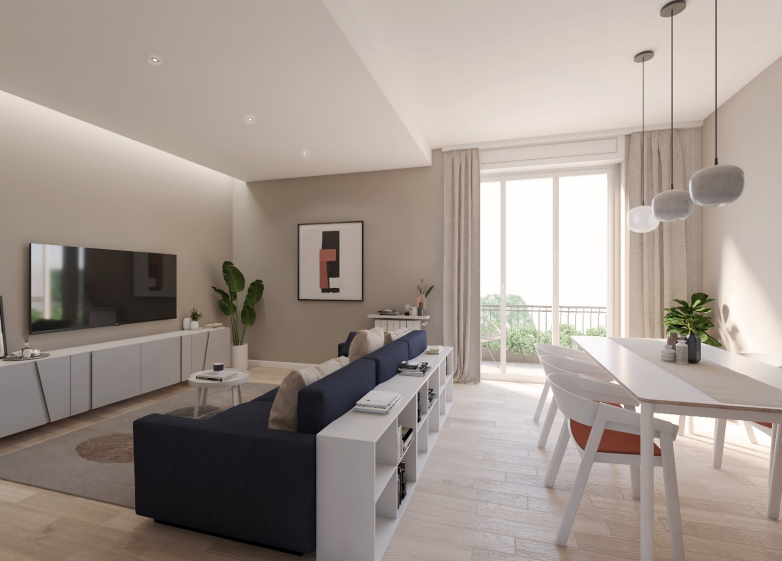 Trilocale con terrazzo a Loano