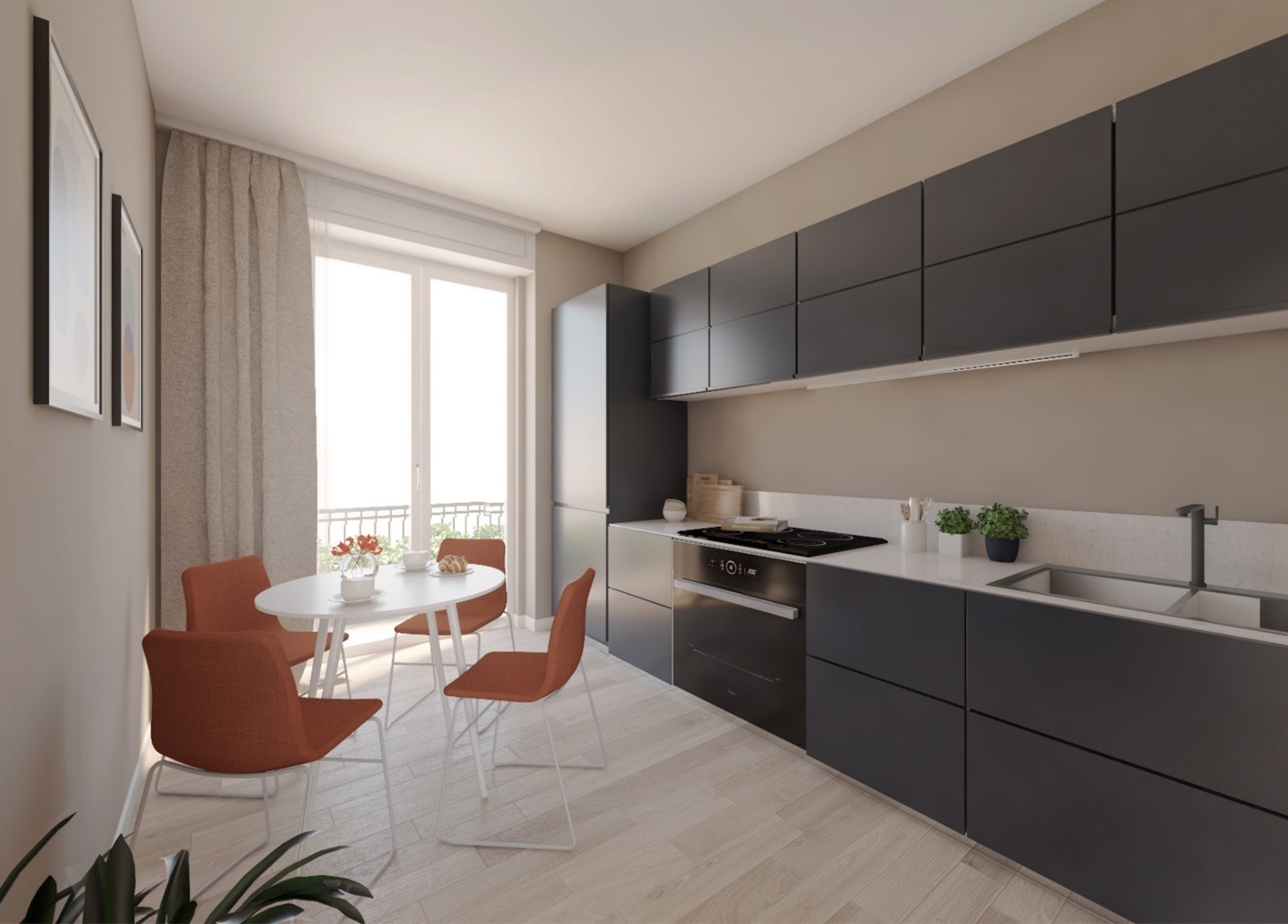 Trilocale con terrazzo a Loano