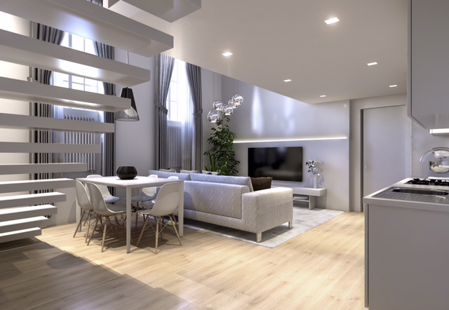 Trilocale con giardino in via cola montano, Milano