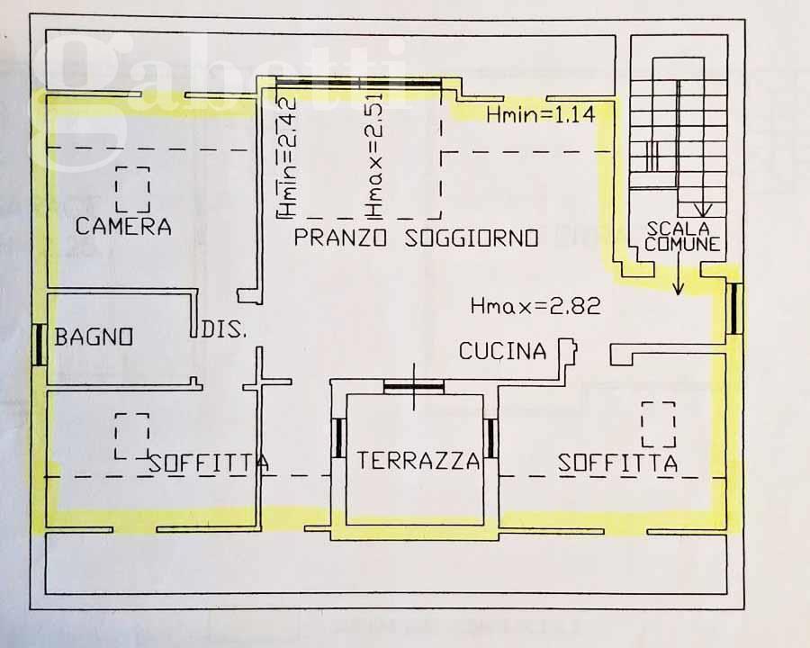 Attico arredato in affitto a Senigallia