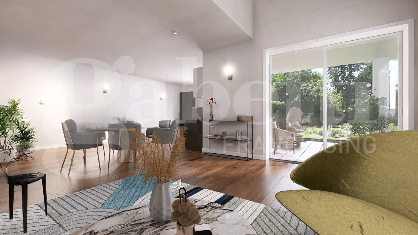 Quadrilocale con giardino a Pinerolo