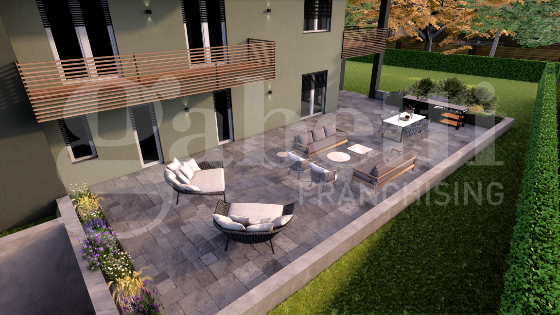 Quadrilocale con giardino a Pinerolo