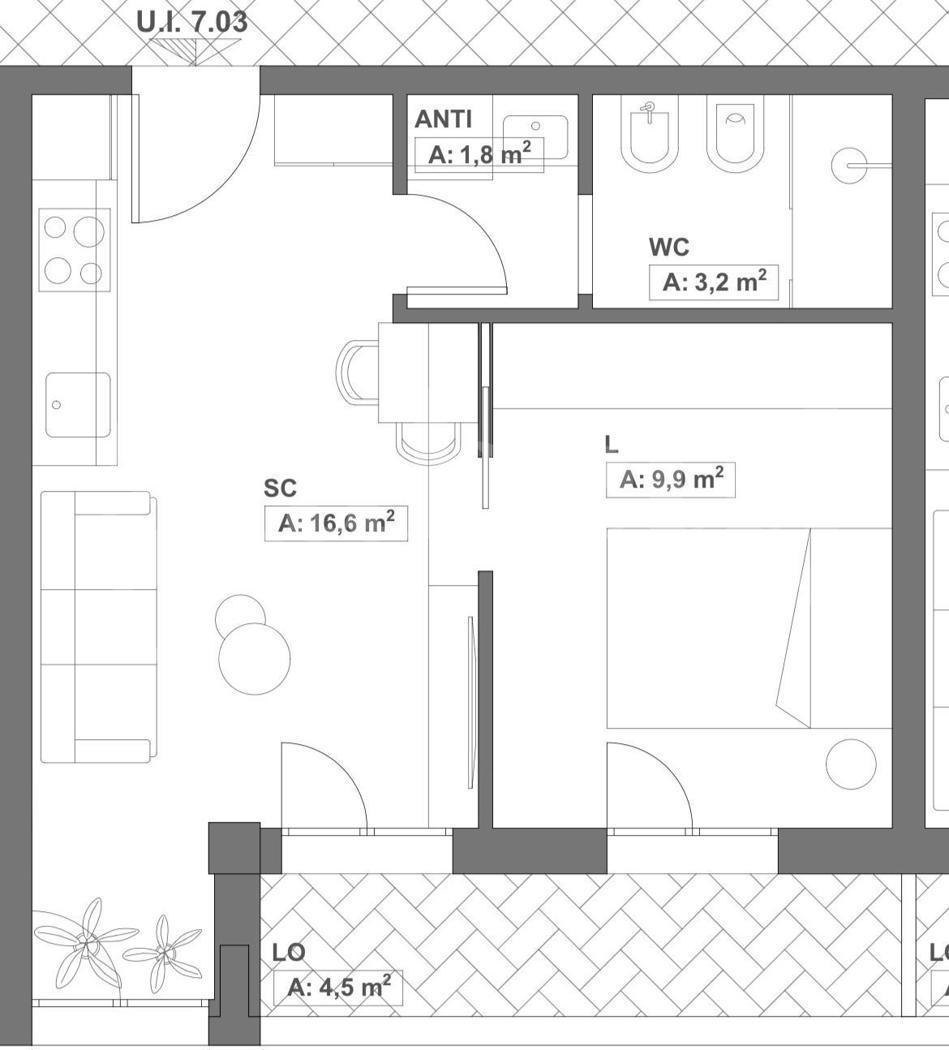 Bilocale ristrutturato a Bologna