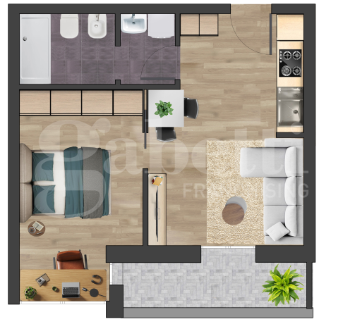 Bilocale ristrutturato a Bologna