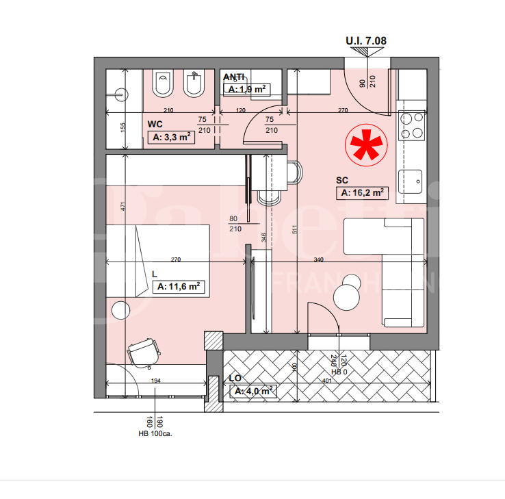 Bilocale ristrutturato a Bologna