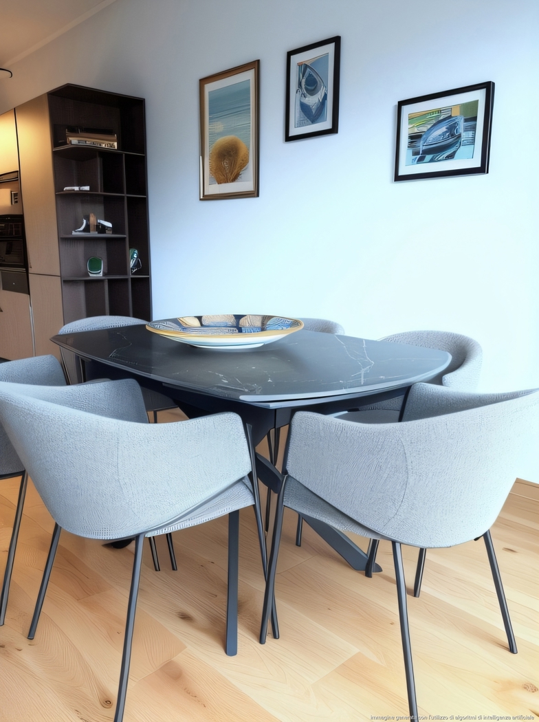 Trilocale arredato in affitto a Rapallo