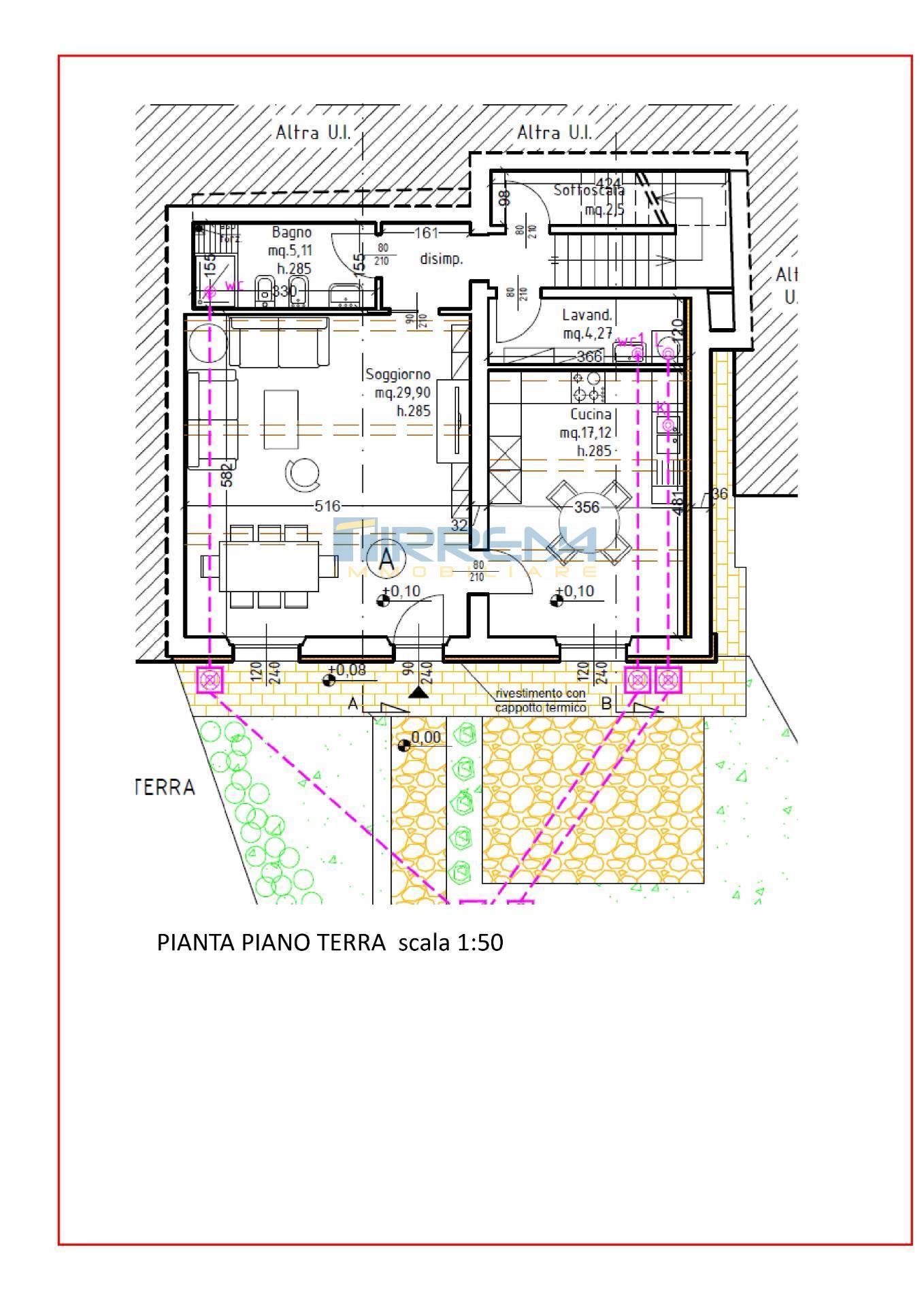 Terratetto centrale in vendita a Cascina, San Prospero
