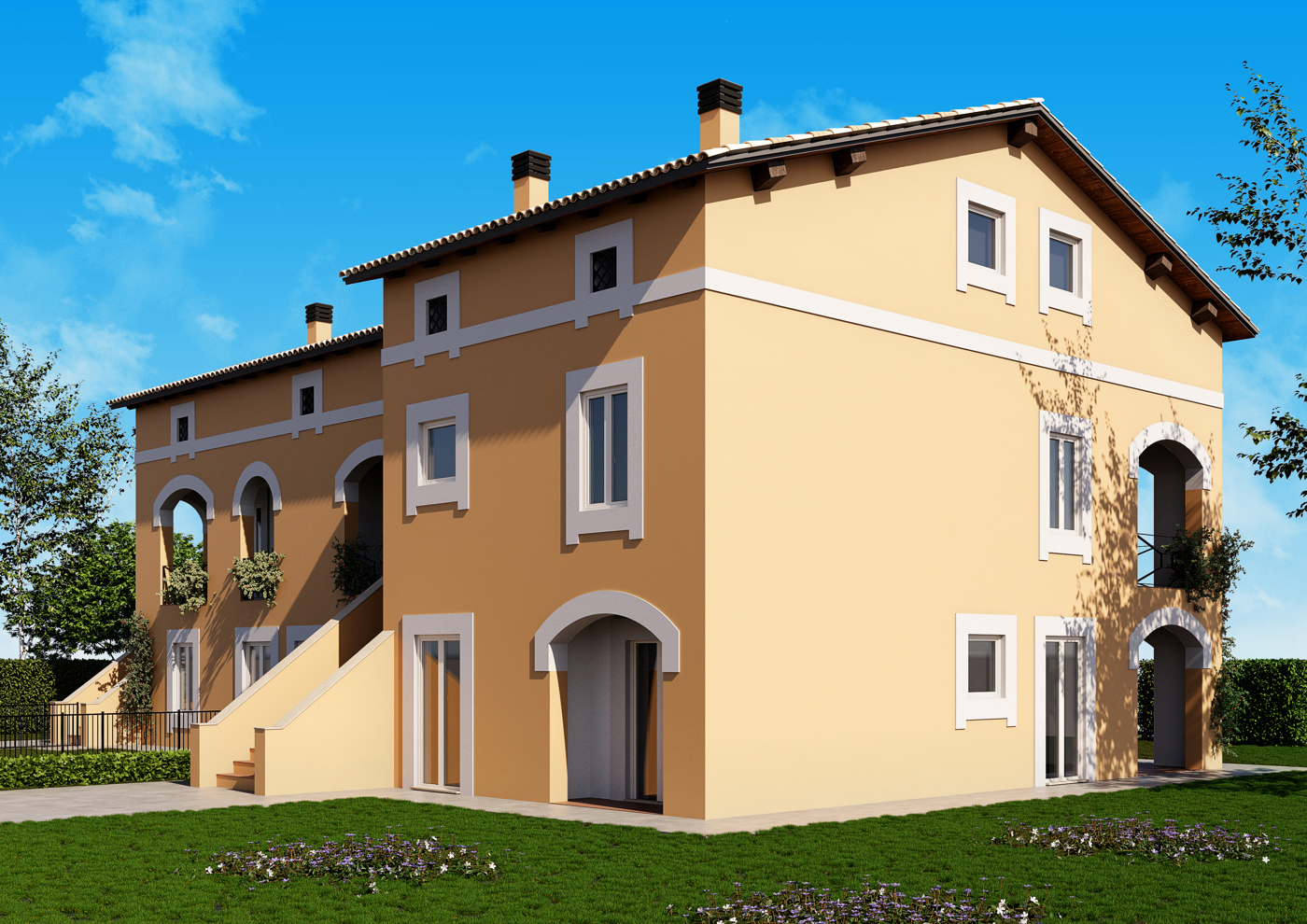 Trilocale con giardino a Terni