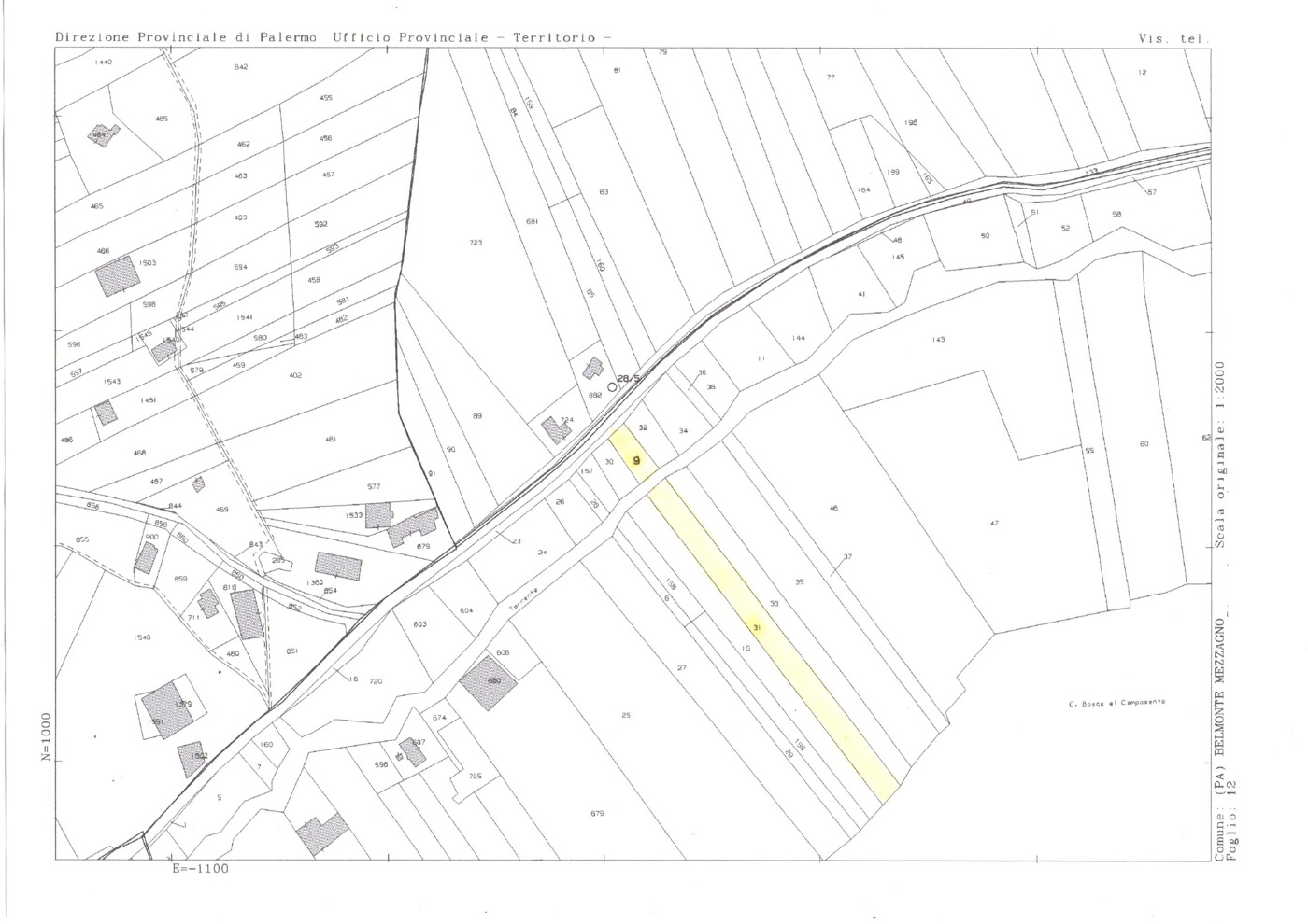 Terreno Agricolo in vendita a Belmonte Mezzagno