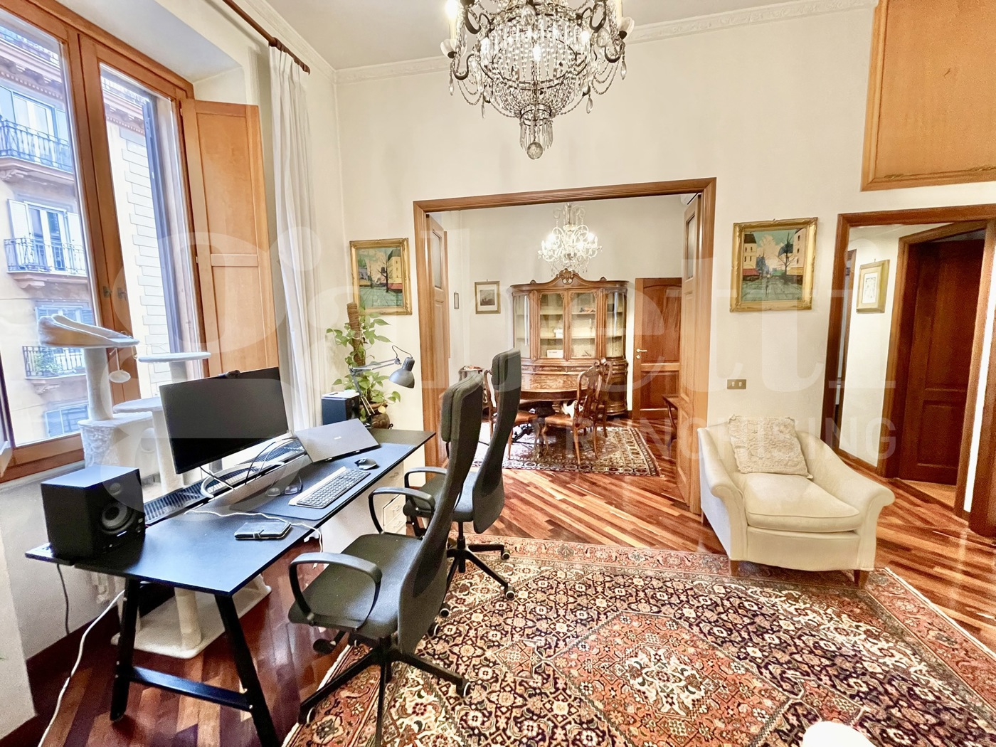 Quadrilocale arredato in affitto a Roma