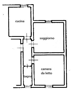 Trilocale con giardino a Adria