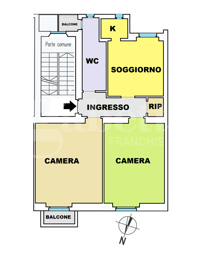 Trilocale da ristrutturare a Milano