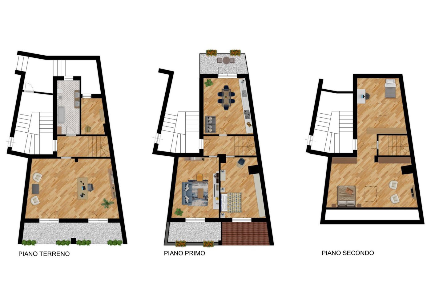 Appartamento con giardino a Saluzzo