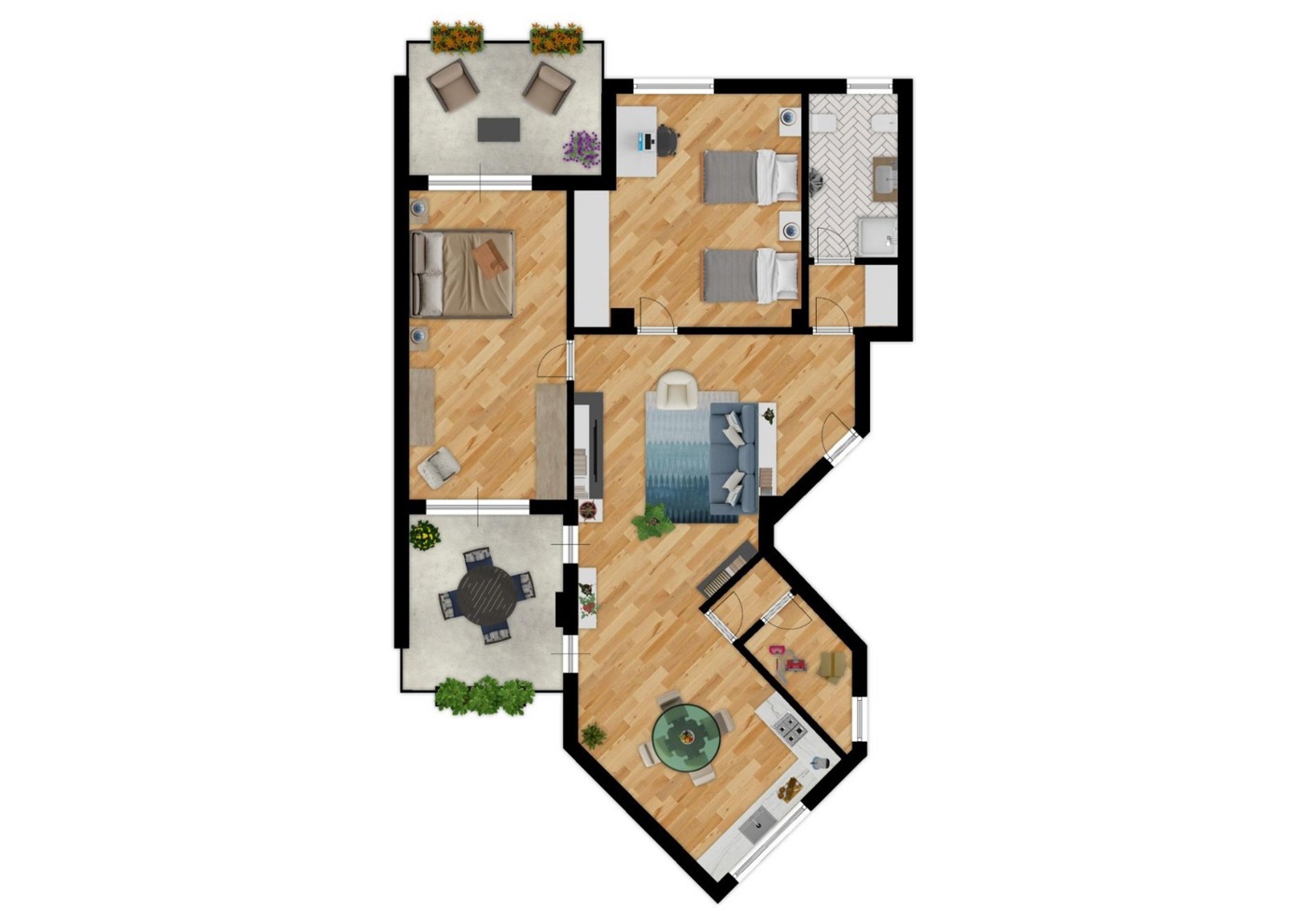 Quadrilocale ristrutturato a Saluzzo