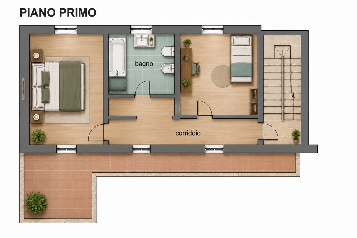 Appartamento con box doppio a Saluzzo
