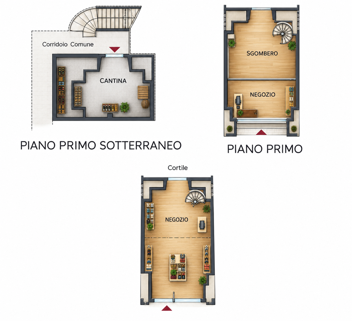 Negozio a basso consumo a Saluzzo