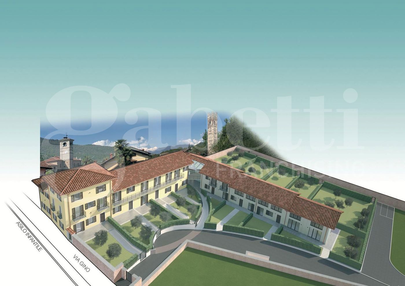 Trilocale con giardino a Sangano