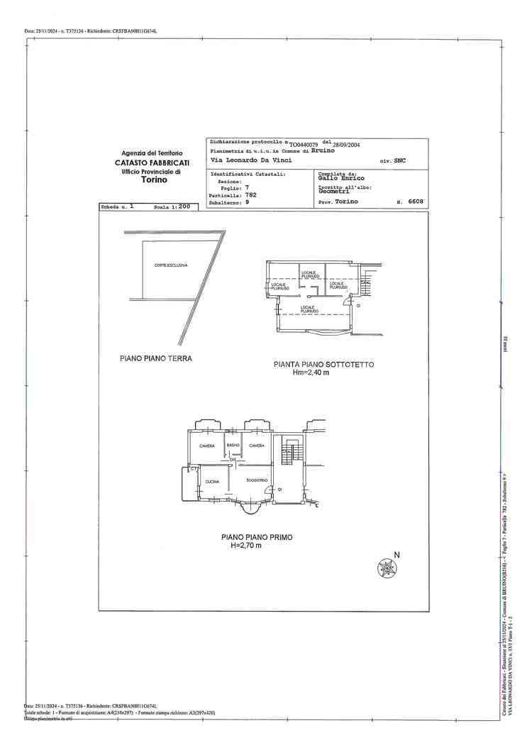 Appartamento con giardino a Bruino