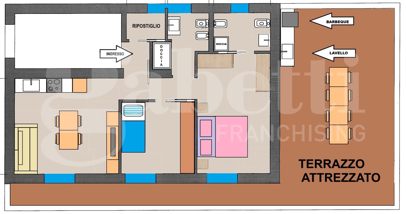 Trilocale ristrutturato a Sermoneta