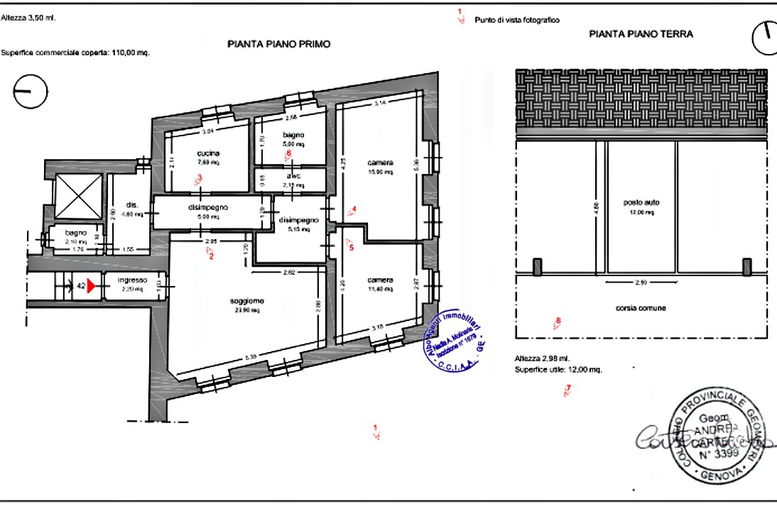 Trilocale in vendita a Camogli