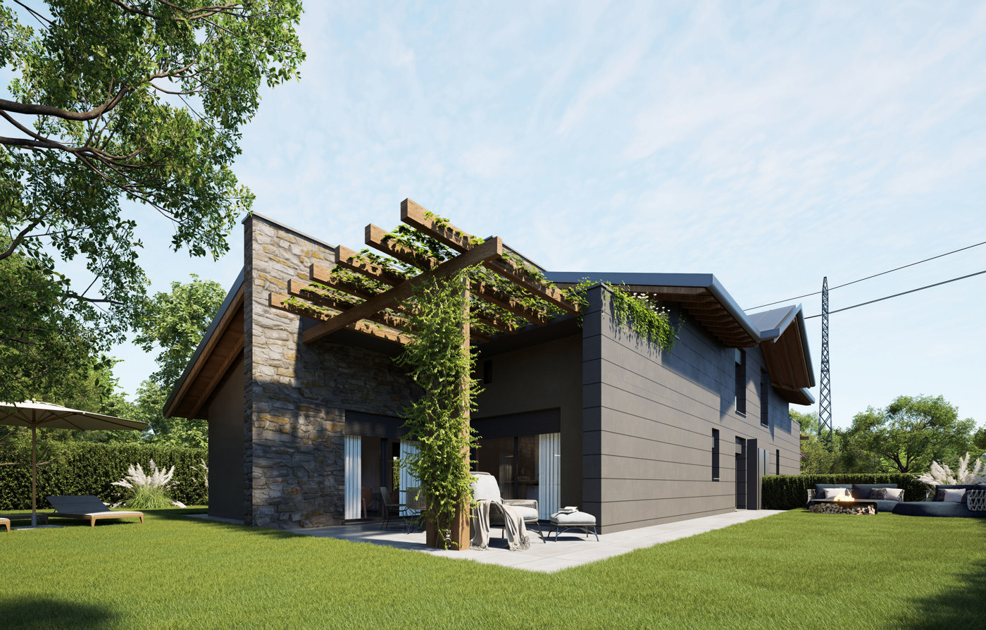 Villa Bifamiliare con giardino a Cant