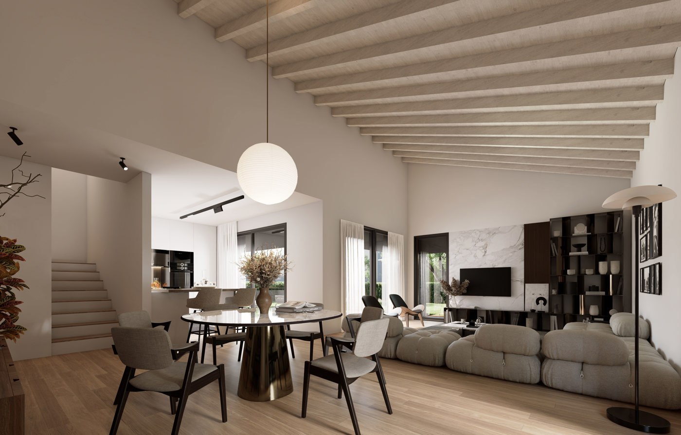 Villa Bifamiliare con giardino a Cant