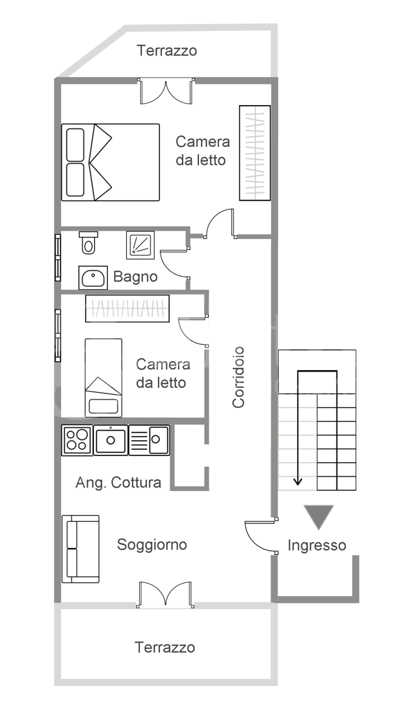 Trilocale in vendita a Rovigo