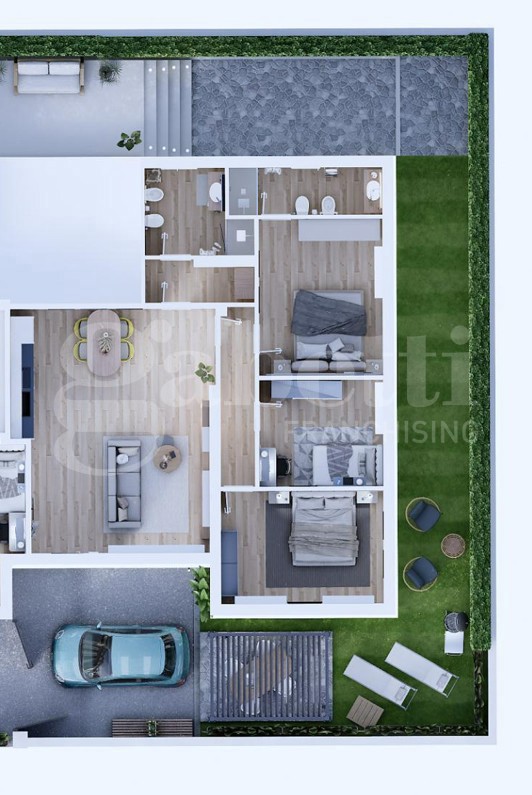 Appartamento con giardino a Rovigo