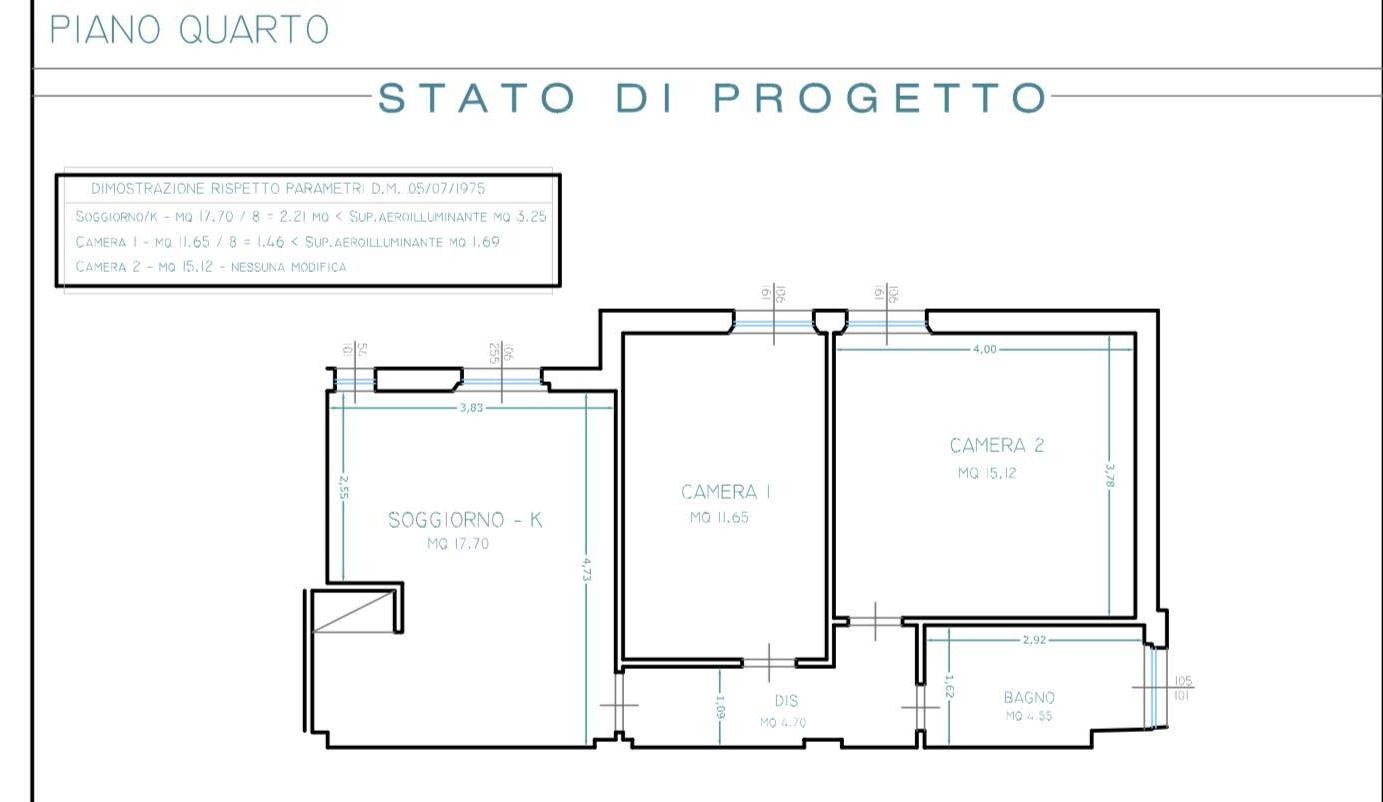 Trilocale ristrutturato, Pisa landi