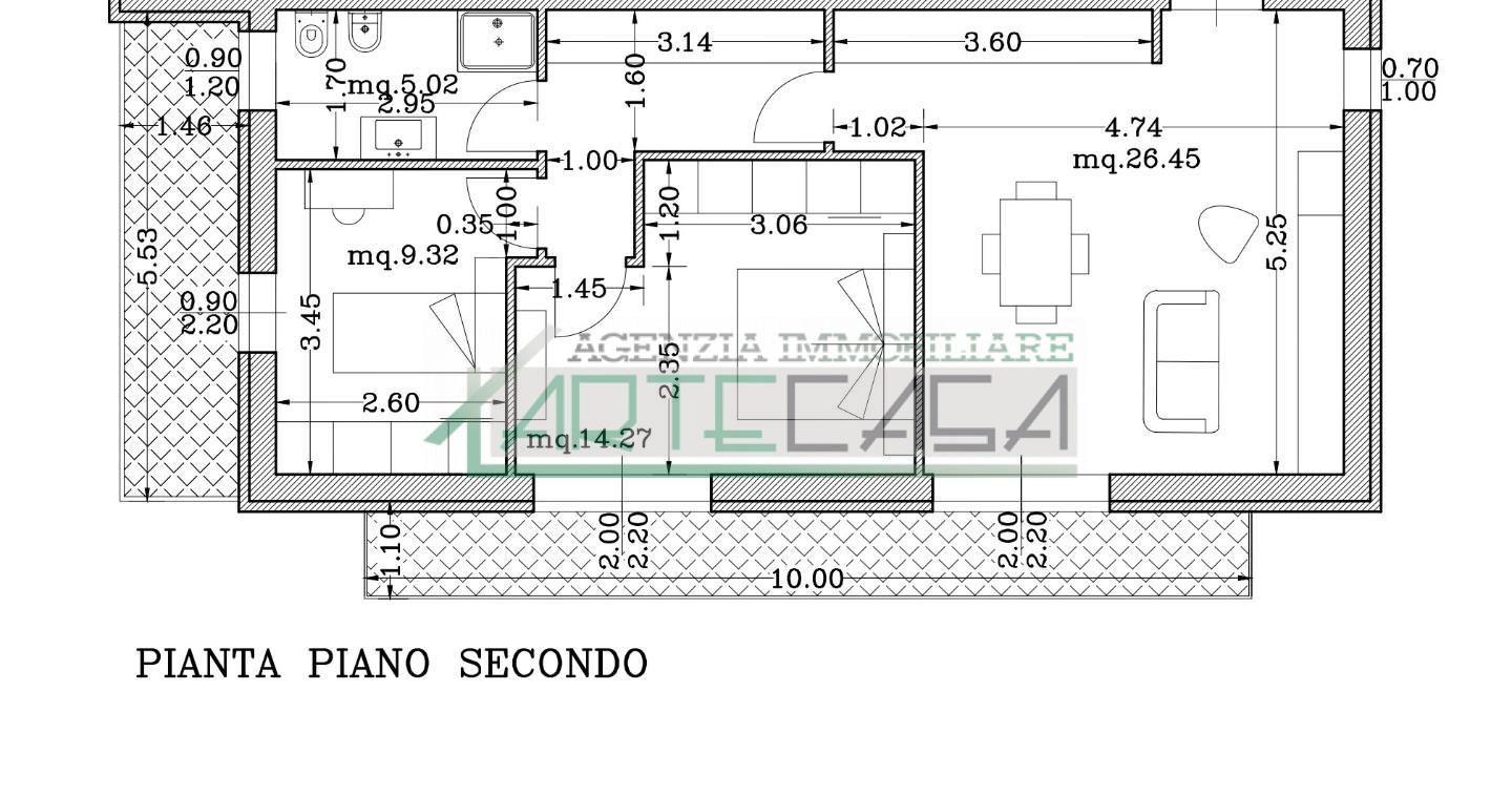 Trilocale con terrazzi, Cascina zambra