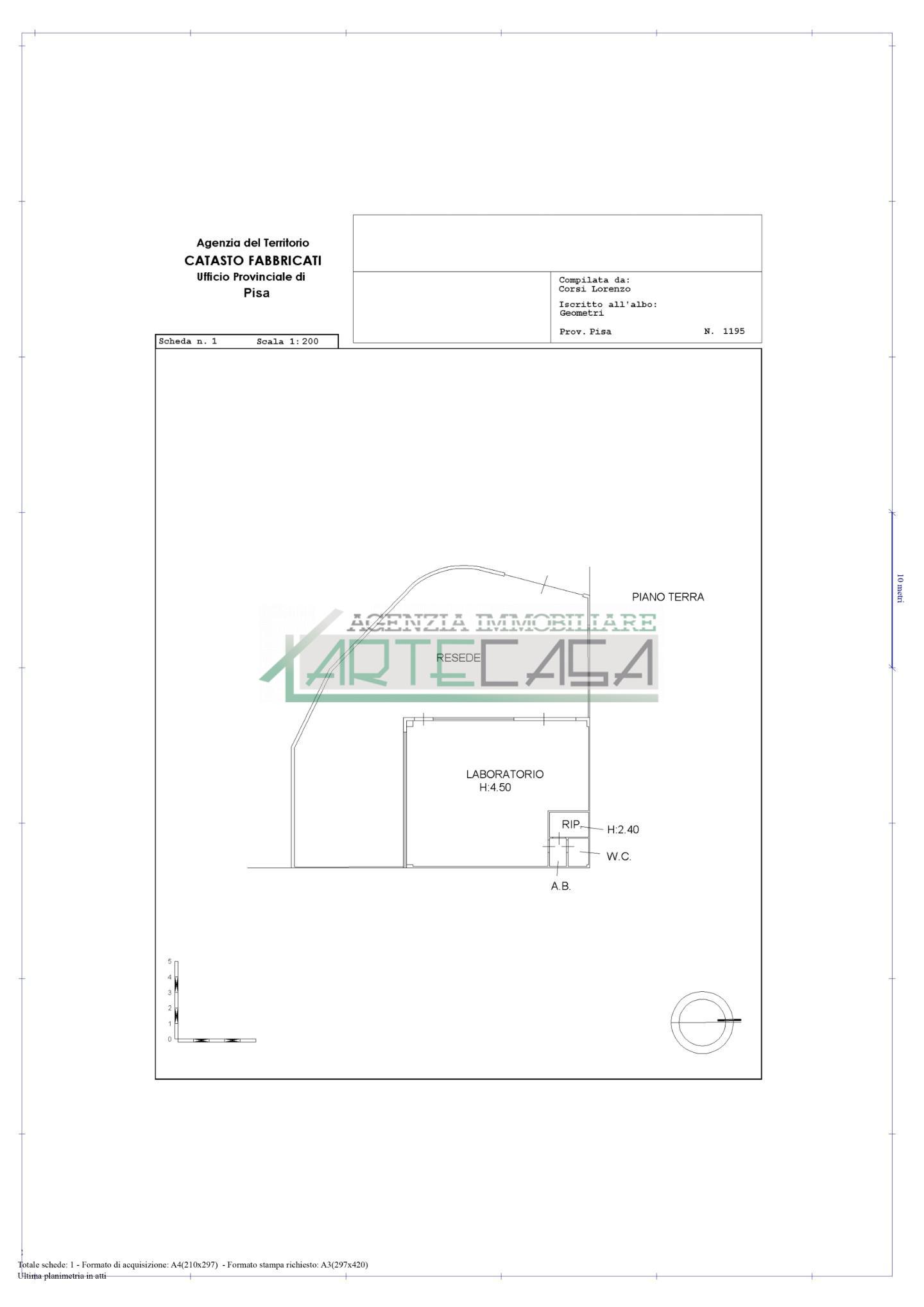 Capannone in vendita a Calcinaia