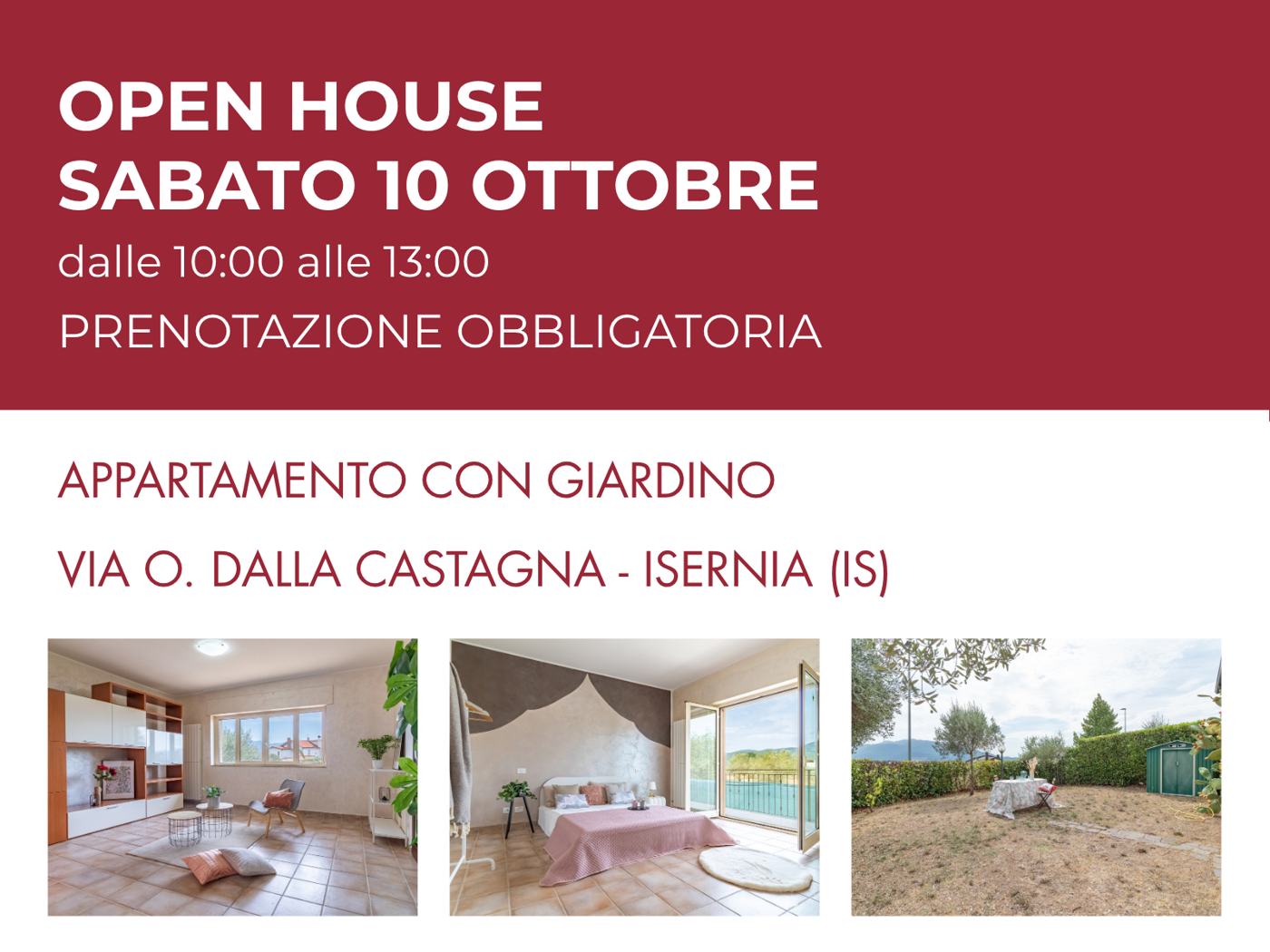Trilocale con giardino a Isernia