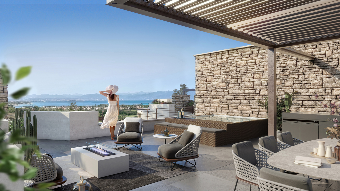 Trilocale vista lago a Castelnuovo del Garda