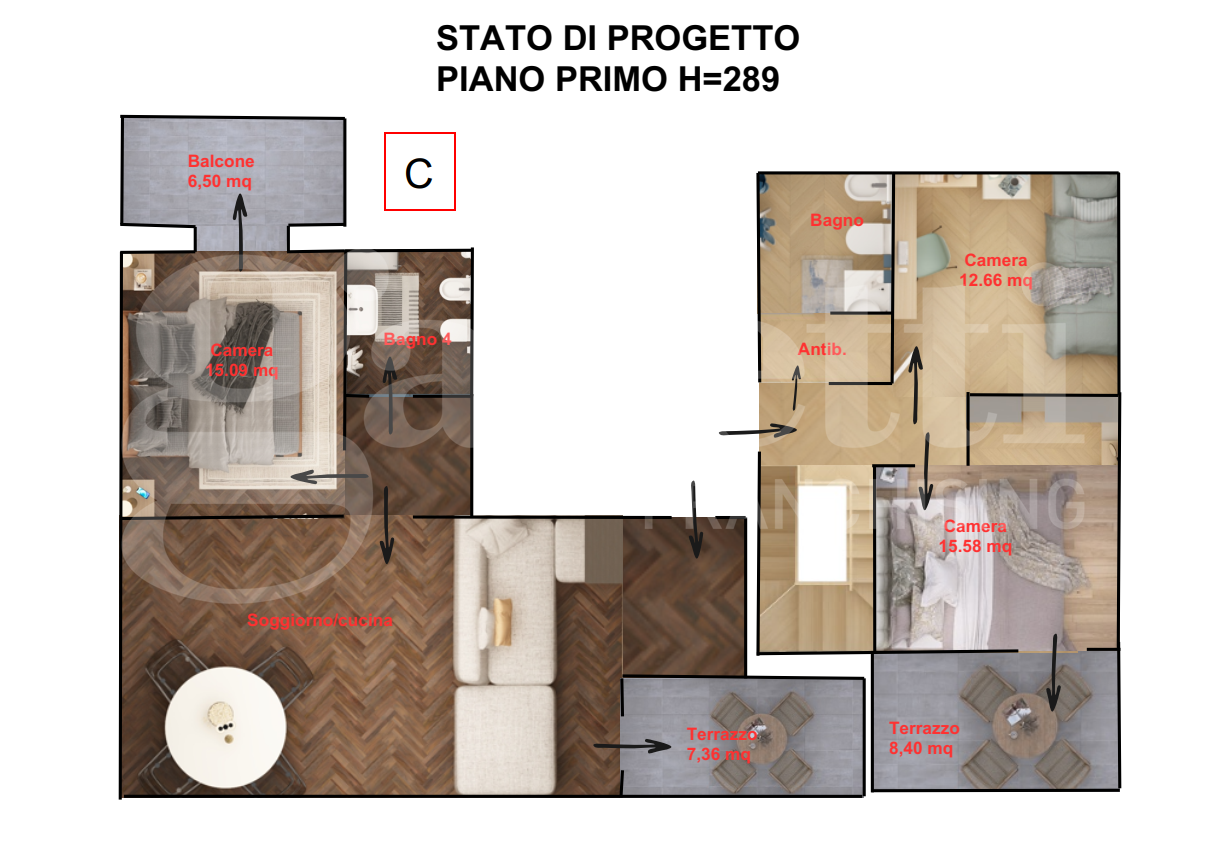 Bilocale con box doppio a Rozzano
