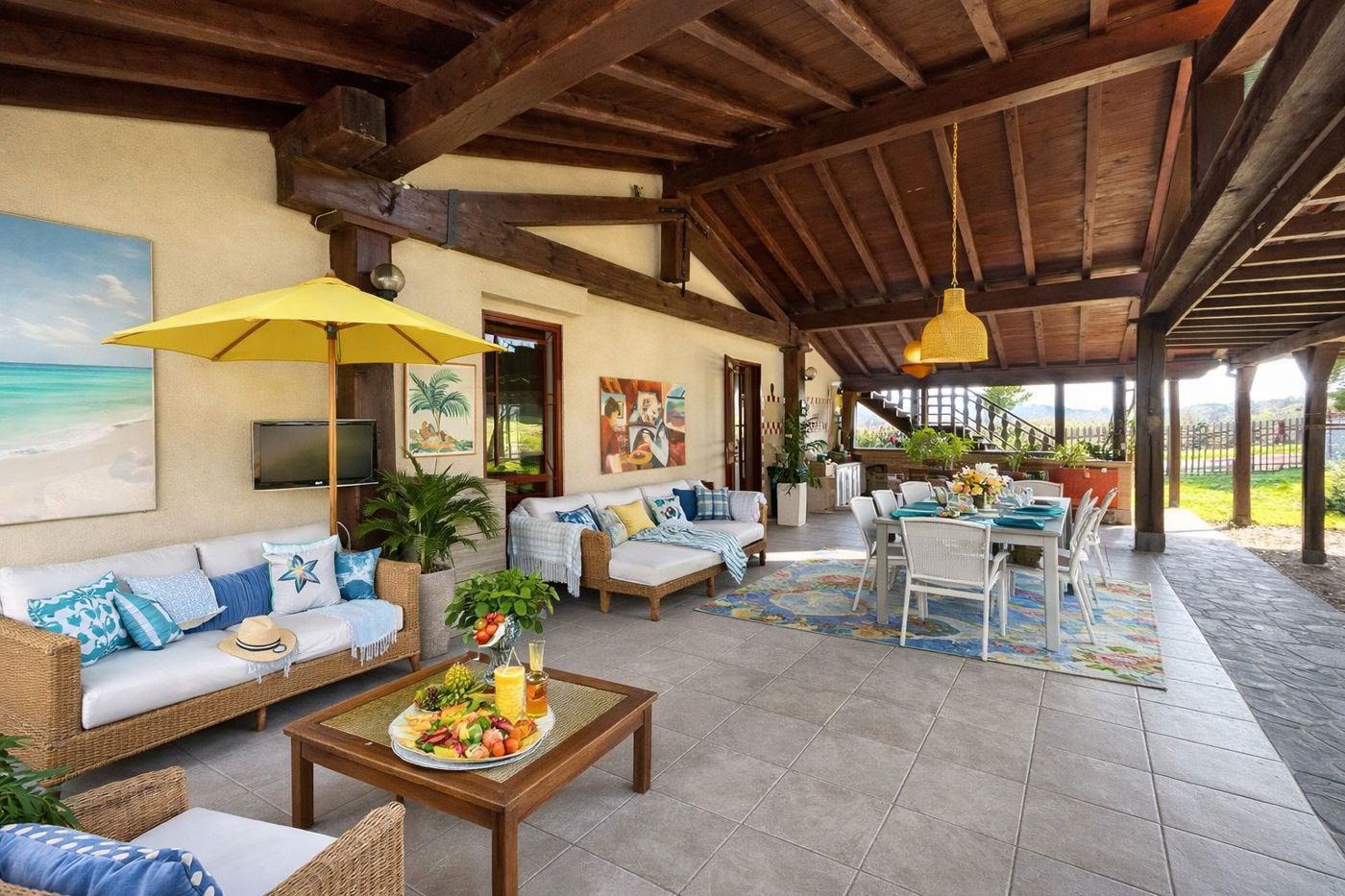 Villa con giardino a Castana