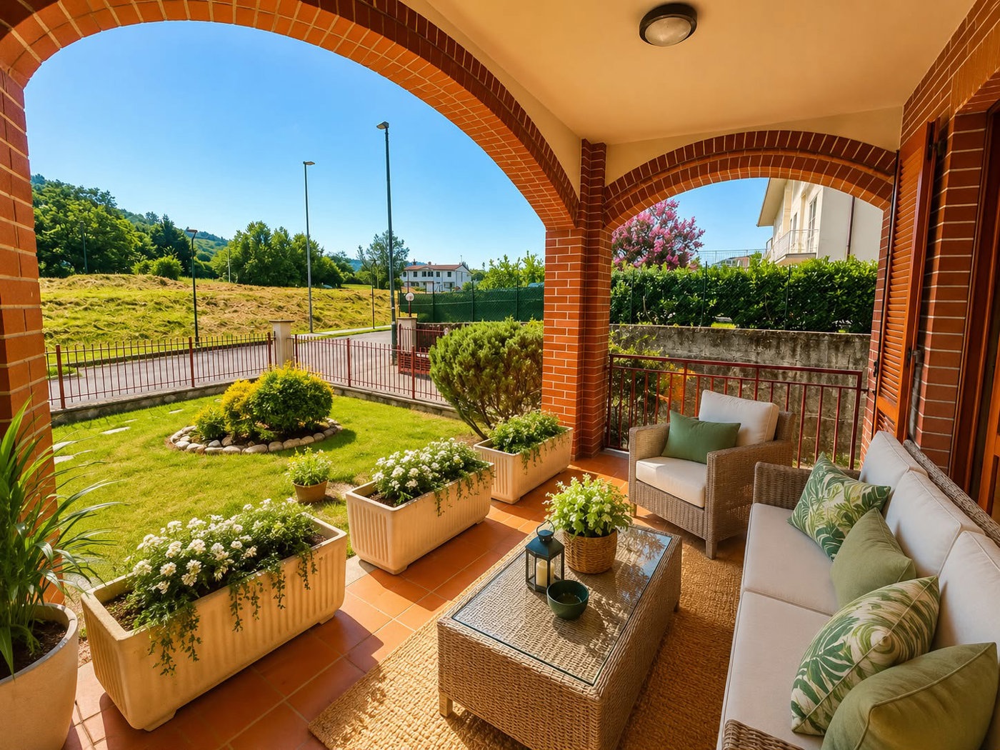 Trilocale con giardino a Broni