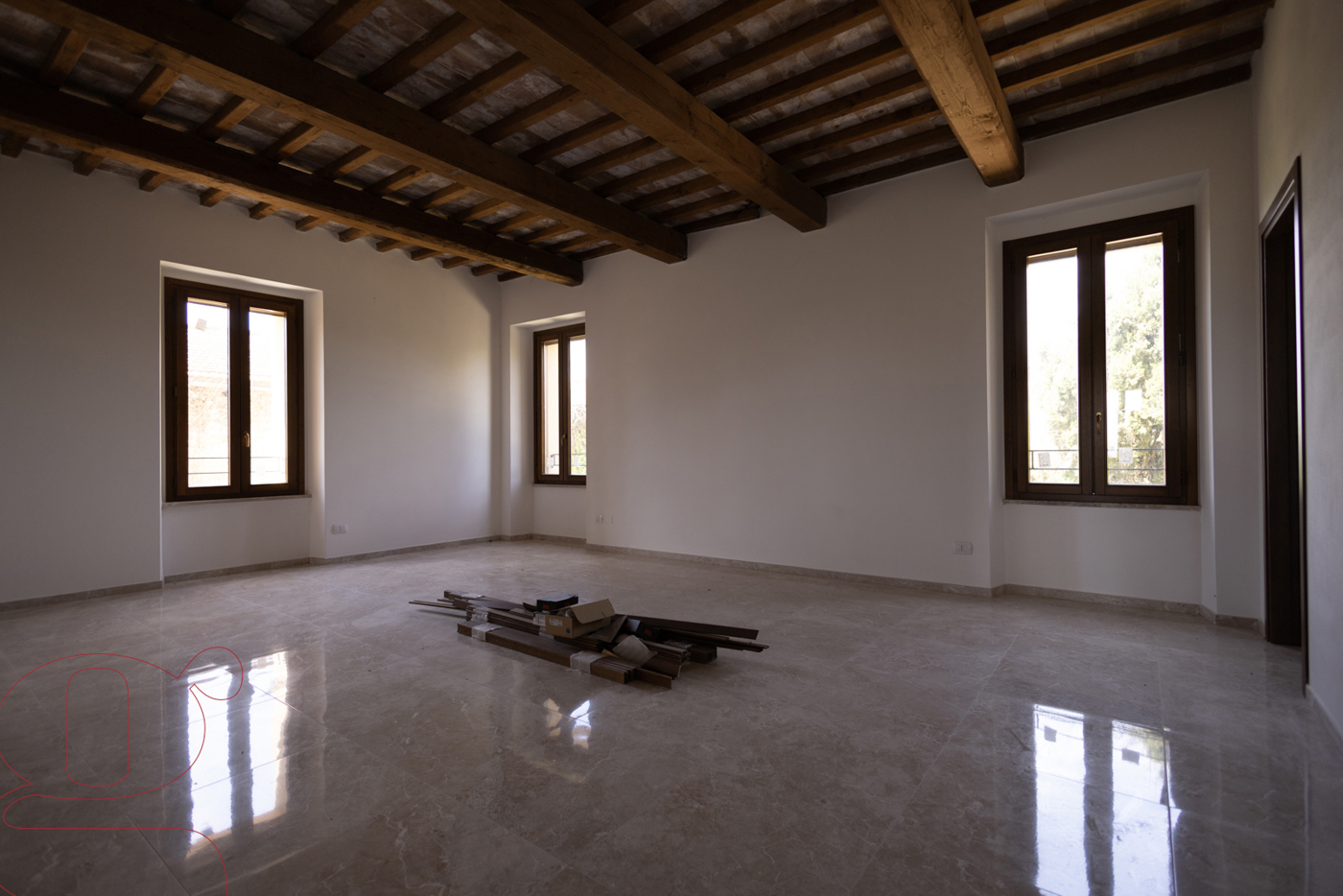 Quadrilocale con box doppio a Todi