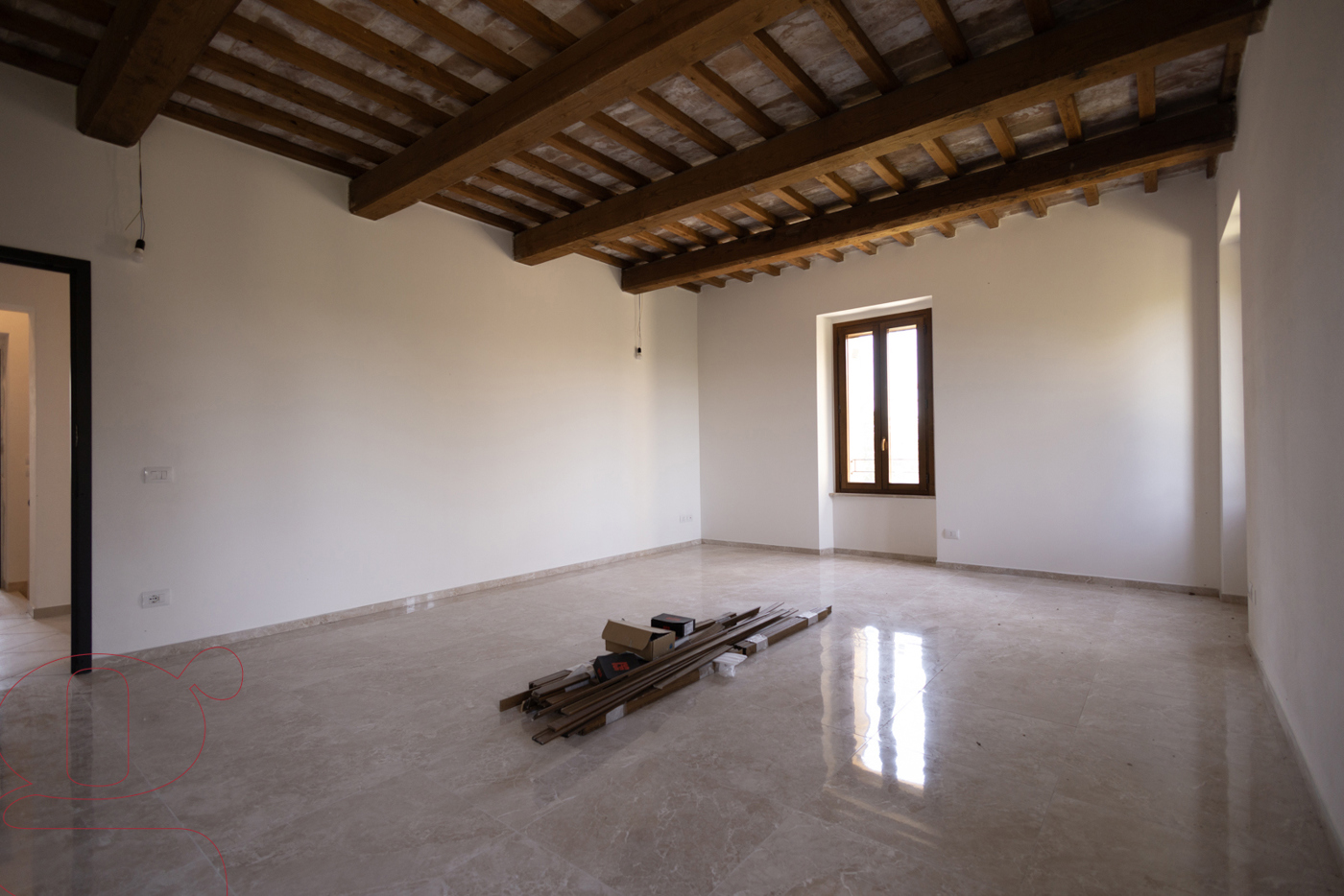 Quadrilocale con box doppio a Todi